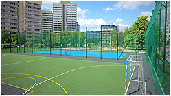 Fuball-Anlage / Fuballplatz mit Bodenbelag kaufen