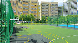 Multisport-Anlage mit Basketball-Court inklusive Bodenbelag kaufen