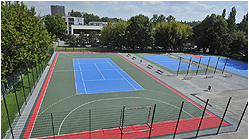 Multisportanlage mit Tennisplatz und Fuballplatz inklusive Sportboden kaufen