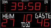 Anzeigetafeln / Scoreboards