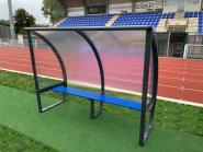 Spielerkabine - 3m - 6 Sitzpltze 