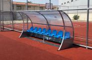 Profi-Spielerkabine / Auswechselbank - 8 Sitze 