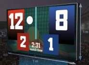 Tischtennis LED Videowall (1x1m) inkl. Software - Preis auf Anfrage 
