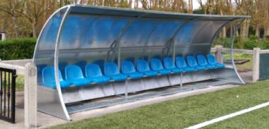Profi-Spielerkabine / Auswechselbank - 12 Sitze 