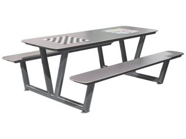 Outdoor Picknick Tisch mit Schachbrett 