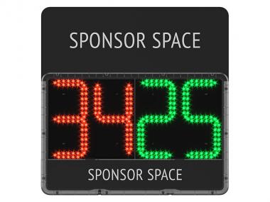 Profi Auswechseltafel / Spielerwechseltafel LED / 2-seitig inkl. Transportkoffer 