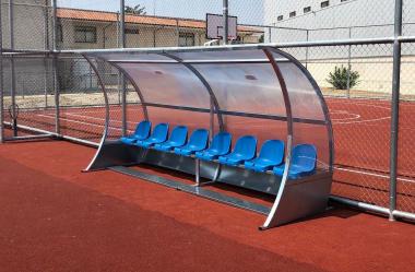 Profi-Spielerkabine / Auswechselbank - 8 Sitze 