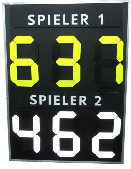 smart:score  - Tennis Anzeigetafel (28cm Ziffern) 