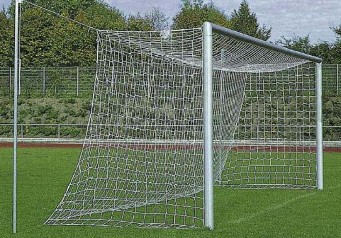Fuballtor Alu mit freier Netzaufhngung 