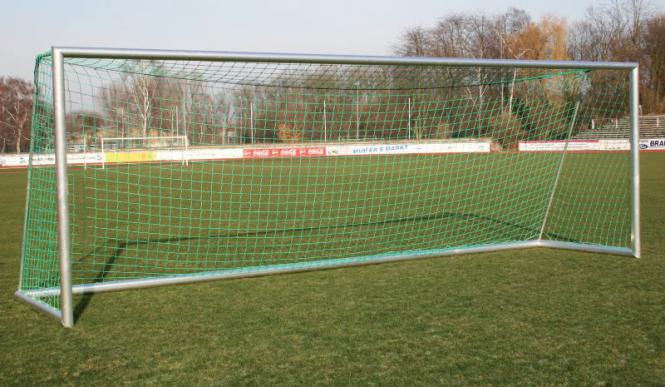 Freistehendes Fuballtor zerlegbar, teilverschweit - Netztiefe 1,50 m 