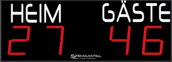 Stramatel Anzeigetafel FRS (42 cm Ziffern) 