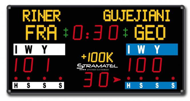 Stramatel Anzeigetafel Judo CJF 