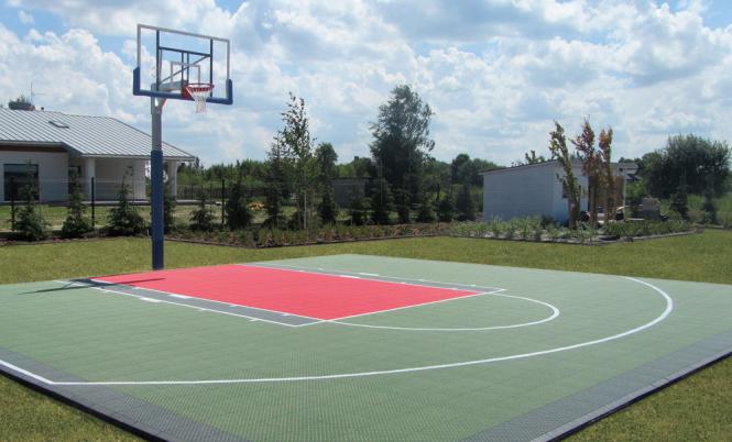 PlanetTeamsport | Basketball-Court für Hof & Garten (6x6m)
